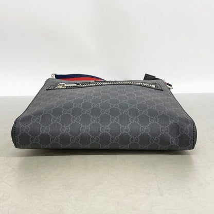 Gucci Shoulder Bag GG Supreme Black Silver — view 3
