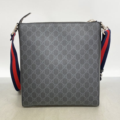 Gucci Shoulder Bag GG Supreme Black Silver — view 6