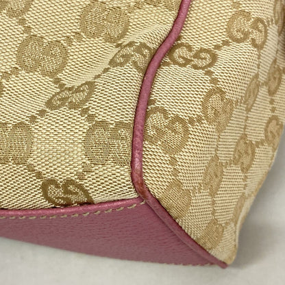 Gucci Handbag GG Canvas Brown Pink Champagne Gold — view 7