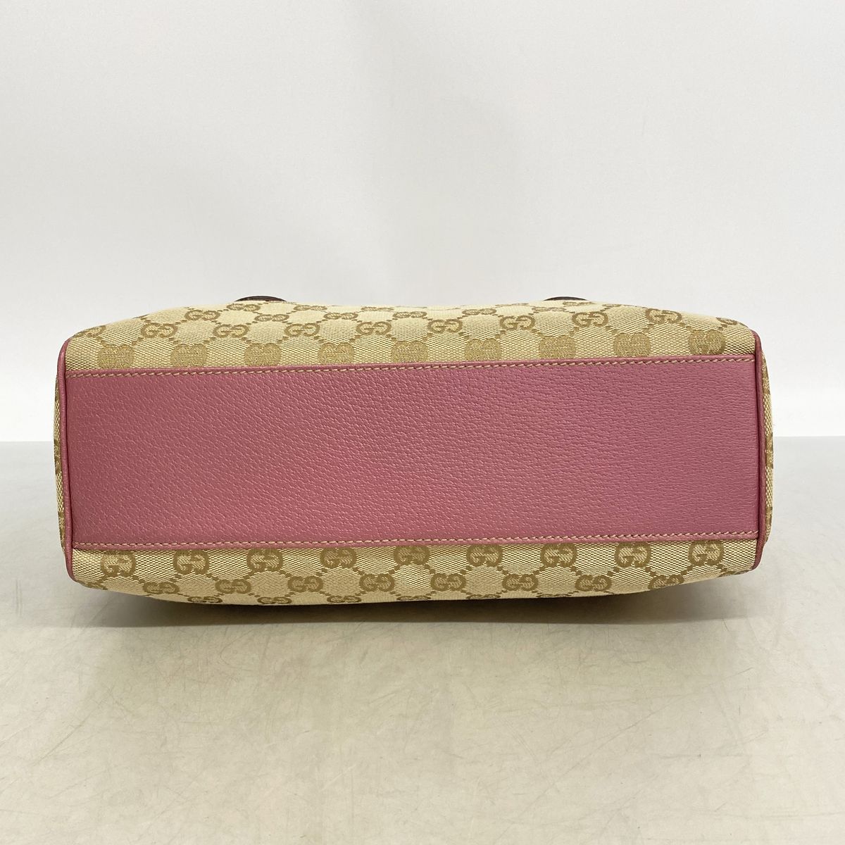 Gucci Handbag GG Canvas Brown Pink Champagne Gold — view 3