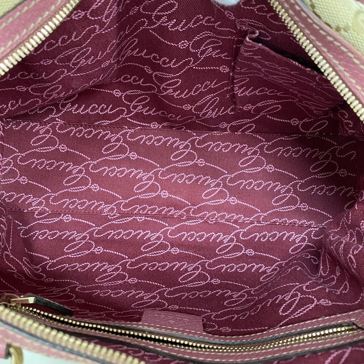 Gucci Handbag GG Canvas Brown Pink Champagne Gold — view 4