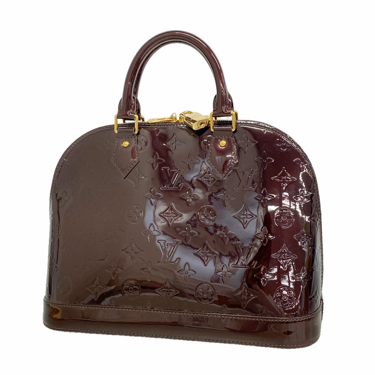 Louis Vuitton Handbag Vernis Alma GM Amaranto