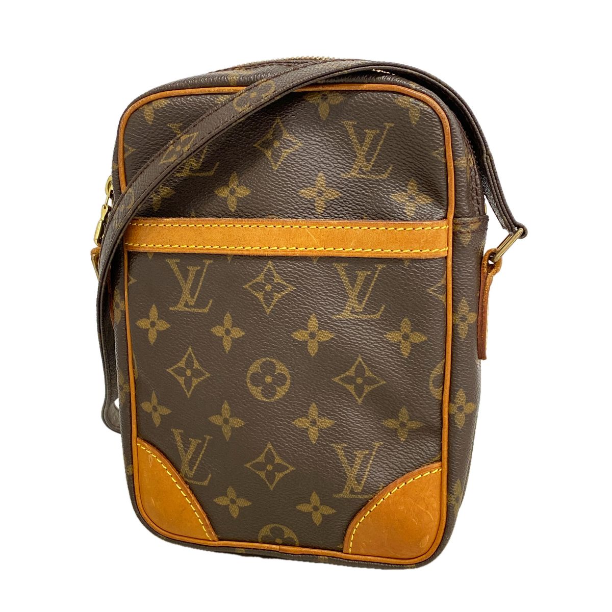 Louis Vuitton Shoulder Bag Monogram Danube Brown