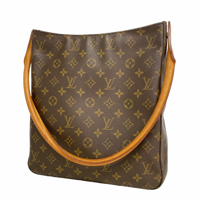 Louis Vuitton Shoulder Bag Monogram Looping GM Brown