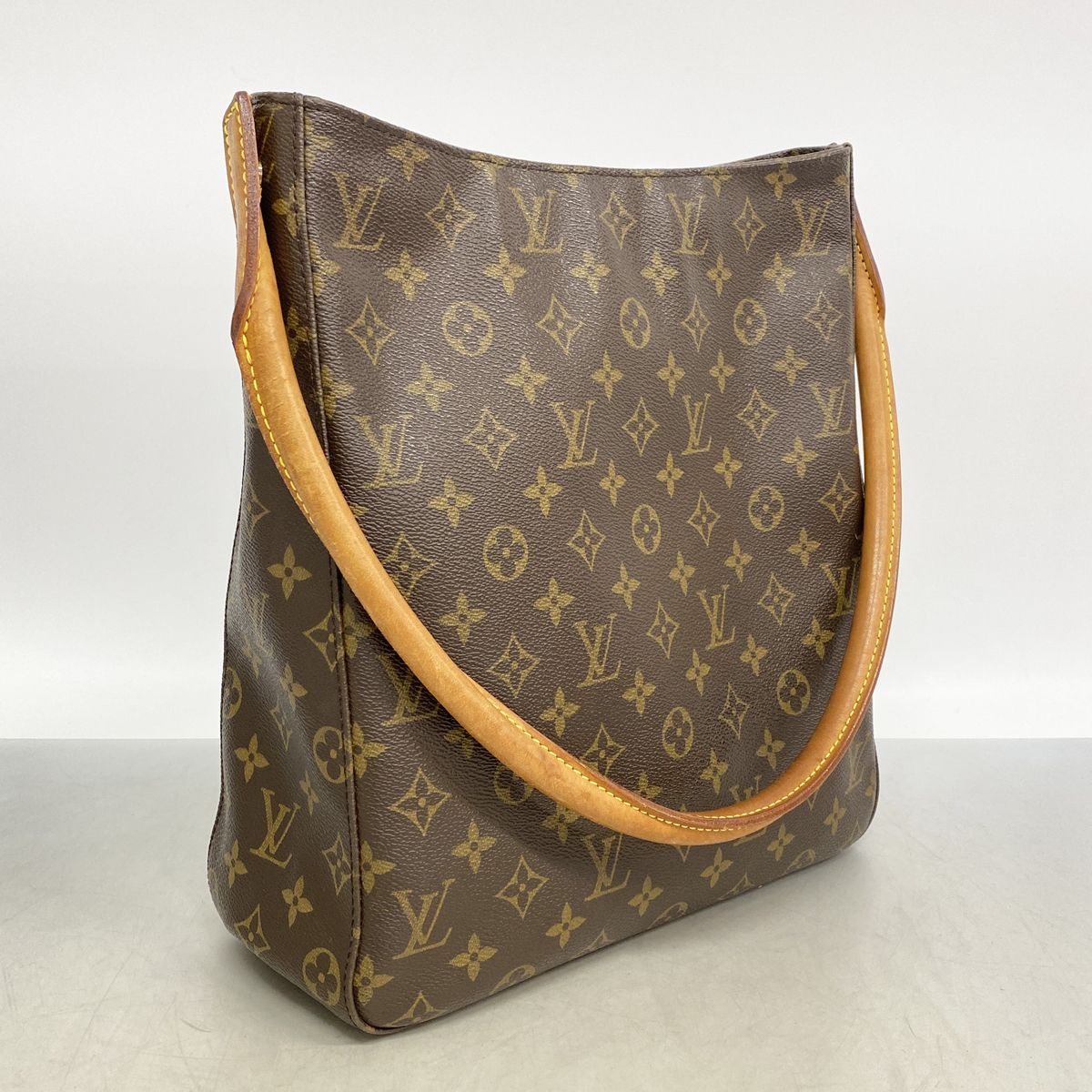 Louis Vuitton Shoulder Bag Monogram Looping GM Brown — view 2
