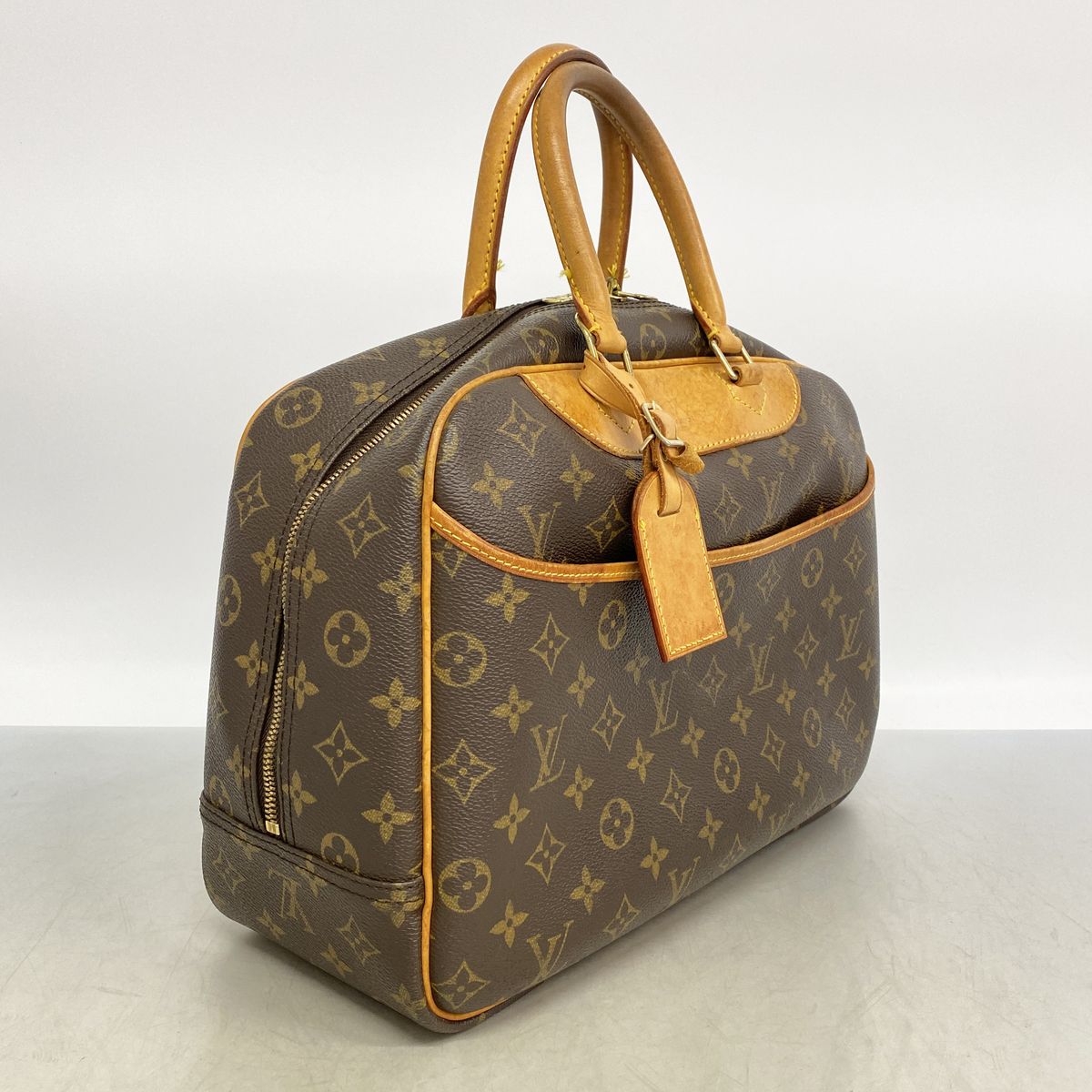 Louis Vuitton Handbag Monogram Deauville Brown — view 2