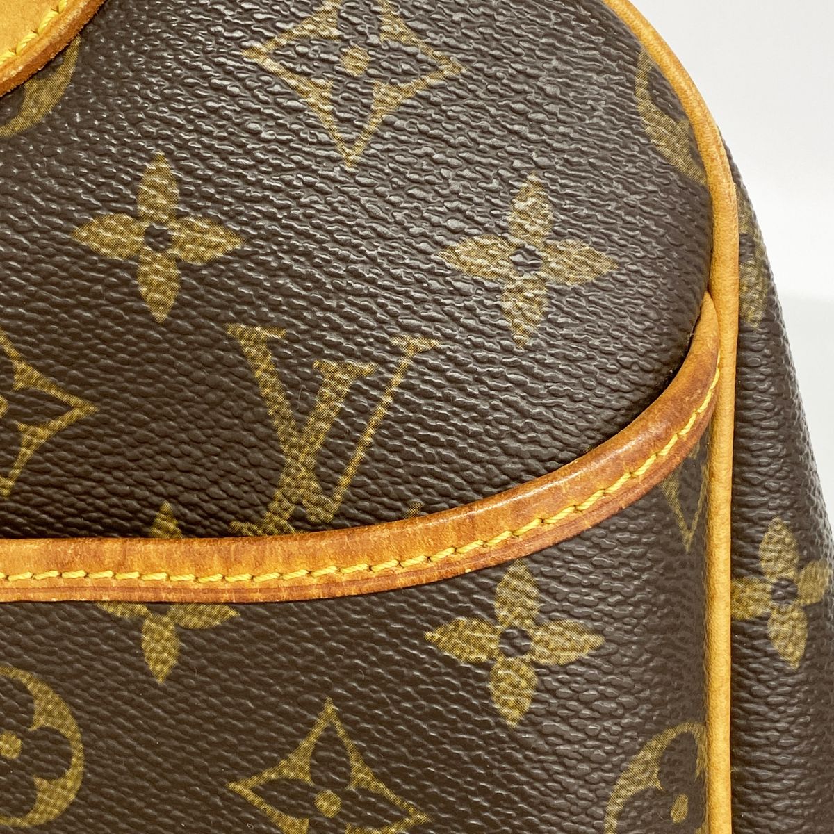 Louis Vuitton Handbag Monogram Deauville Brown — view 8