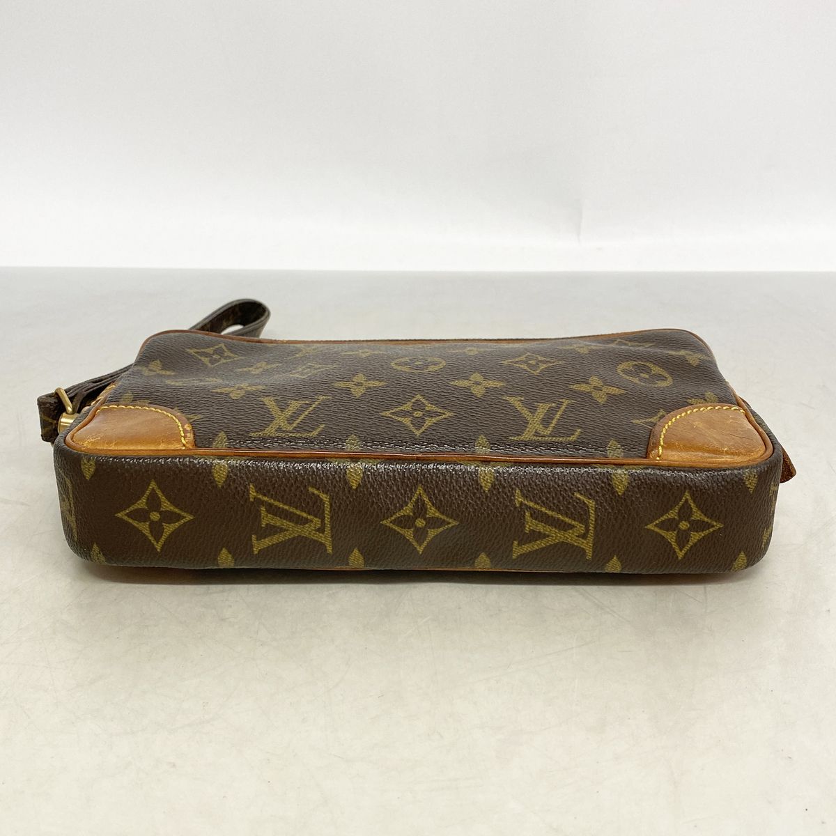 Louis Vuitton Clutch Monogram Marly Dragonne PM Brown — view 3