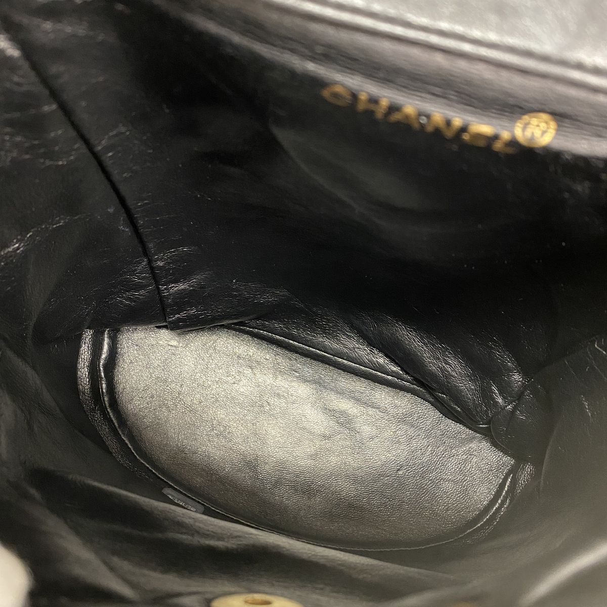 Chanel Backpack Quilted Lambskin Black Gold — view 4