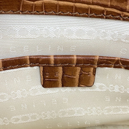 Celine Handbag Boogie Bag Leather Beige Brown Champagne Gold — view 5