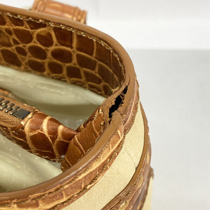 Celine Handbag Boogie Bag Leather Beige Brown Champagne Gold — view 6