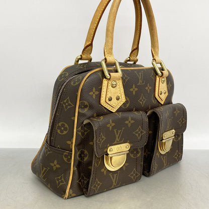 Louis Vuitton Handbag Monogram Manhattan PM Brown — view 2