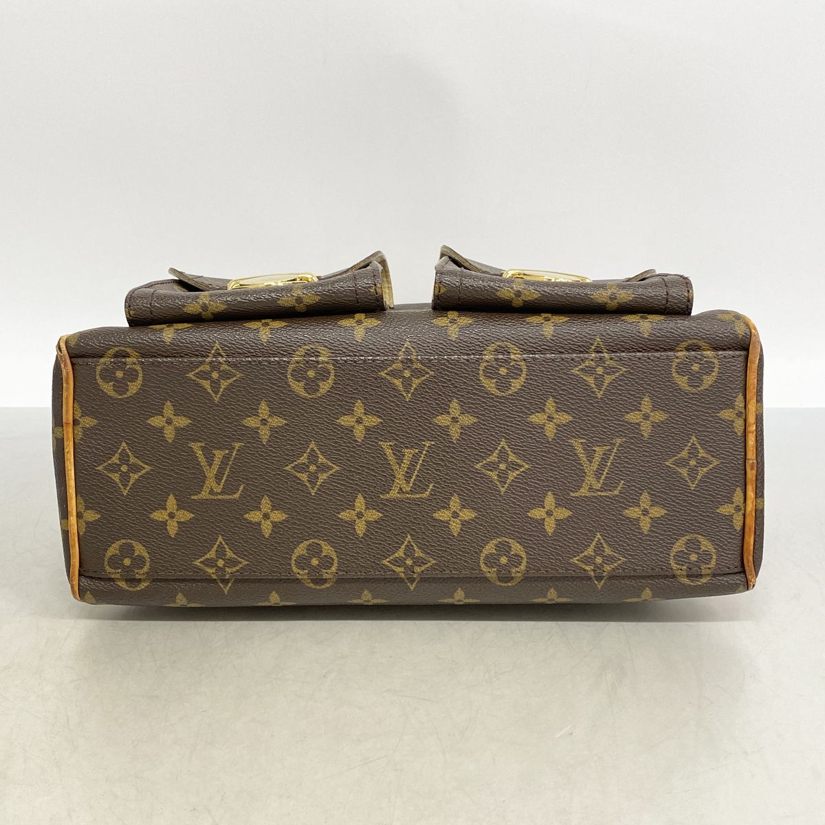 Louis Vuitton Handbag Monogram Manhattan PM Brown — view 3
