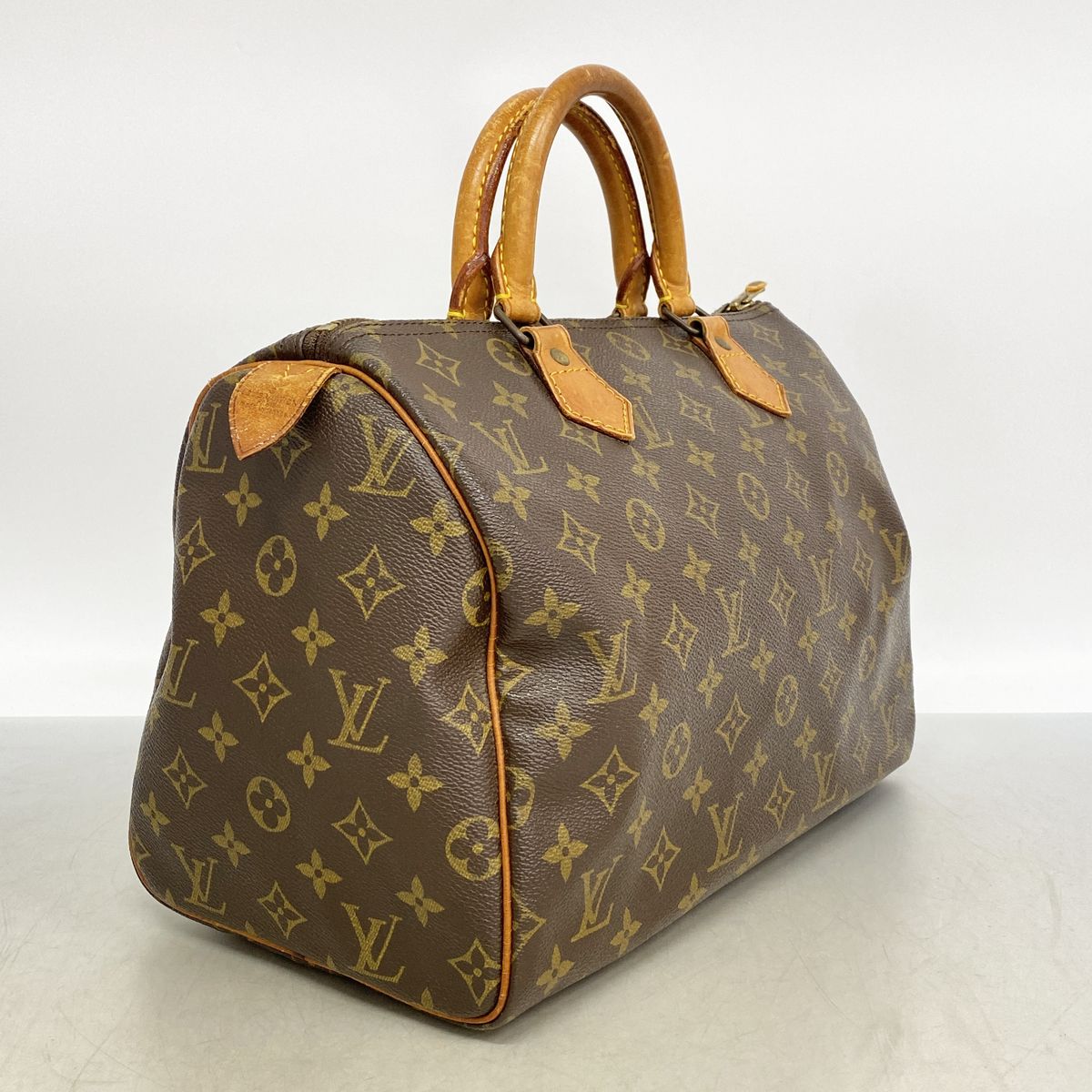 Louis Vuitton Handbag Monogram Speedy 30 Brown — view 2