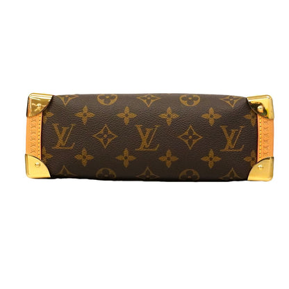 Louis Vuitton Handbag Monogram Trunk MM Brown 2-Way Back — view 3