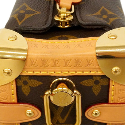 Louis Vuitton Handbag Monogram Trunk MM Brown 2-Way Back — view 6