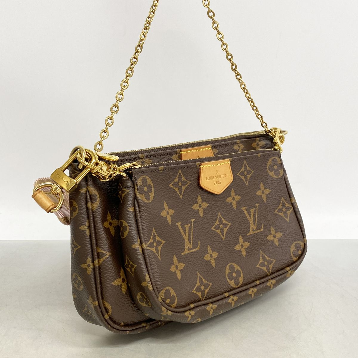 Louis Vuitton Shoulder Bag Monogram Myrtle Pochette Soir Brown — view 2
