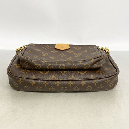 Louis Vuitton Shoulder Bag Monogram Myrtle Pochette Soir Brown — view 3