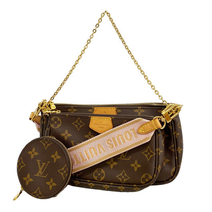 Louis Vuitton Shoulder Bag Monogram Myrtle Pochette Soir Brown