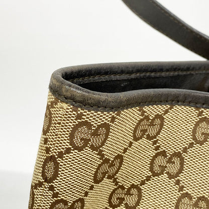 Gucci Tote Bag GG Canvas 002 Brown Gold — view 8