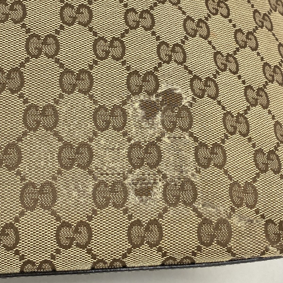 Gucci Tote Bag GG Canvas 002 Brown Gold — view 6