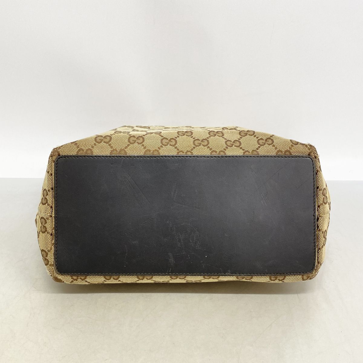 Gucci Tote Bag GG Canvas 002 Brown Gold — view 3