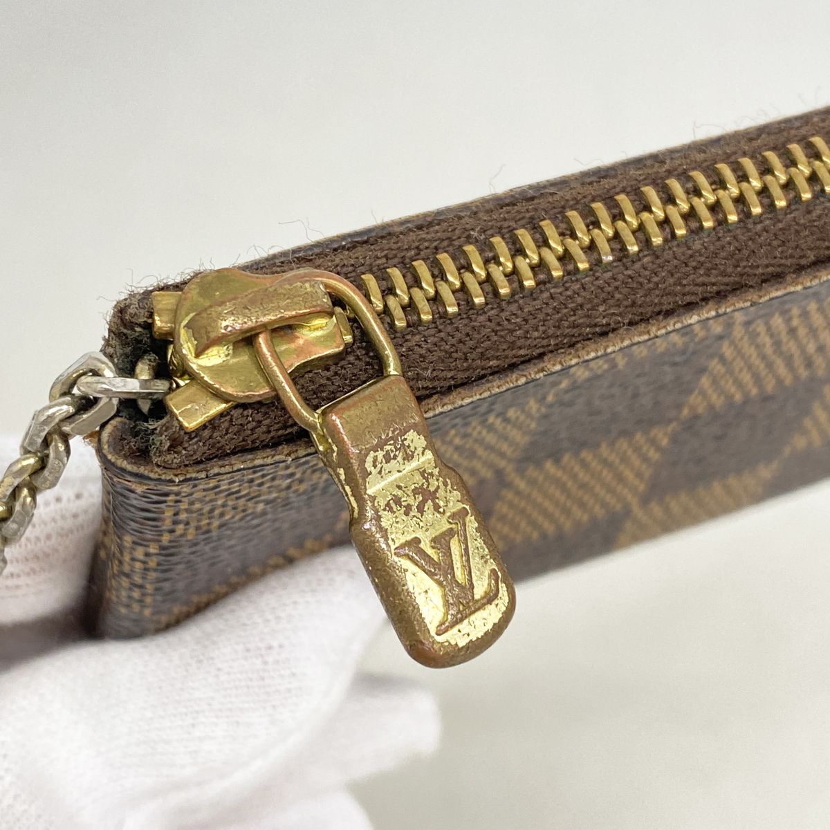 Louis Vuitton Coin Purse Damier Pochette Cles Ebene — view 7