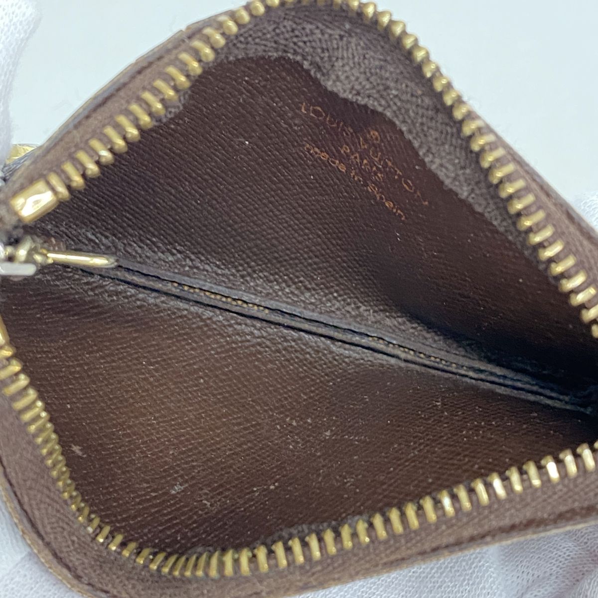 Louis Vuitton Coin Purse Damier Pochette Cles Ebene — view 3