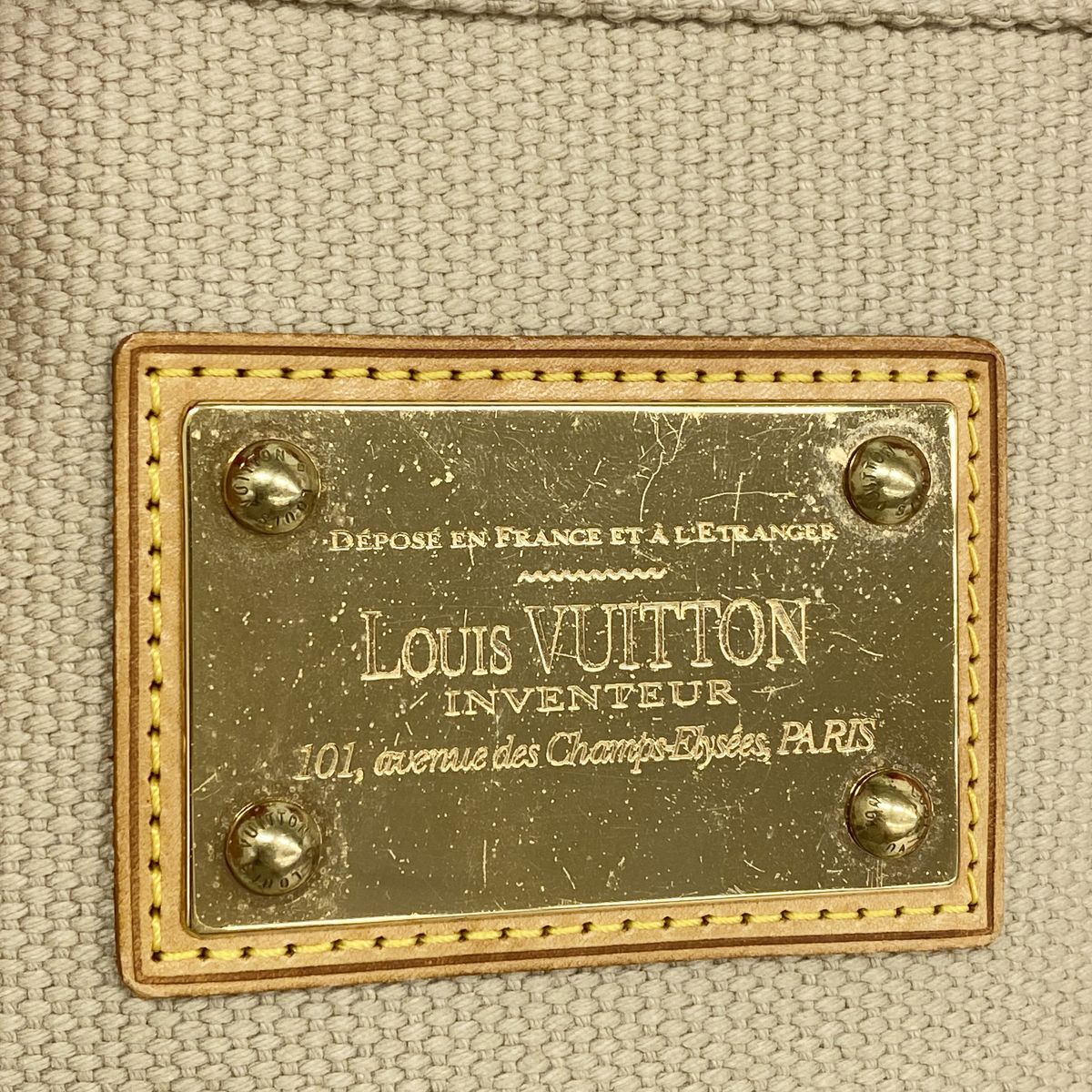 Louis Vuitton Handbag Antigua Cabas PM Beige — view 7