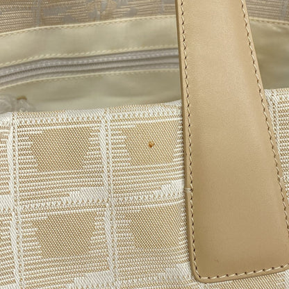 Chanel Tote Bag New Travel Nylon Beige Gold — view 8
