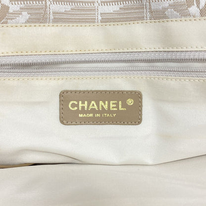 Chanel Tote Bag New Travel Nylon Beige Gold — view 5