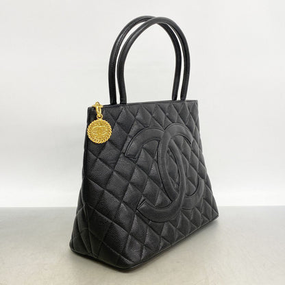 Chanel Tote Bag Reissue Caviar Leather Black Gold — view 2