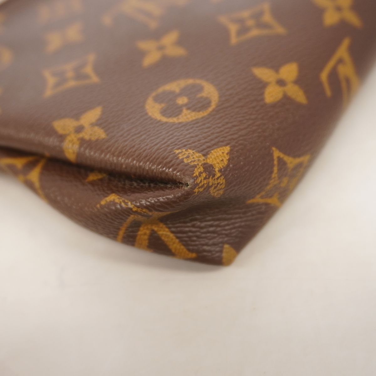 Louis Vuitton Handbag Monogram Pallas Clutch Brown 2-Way Back — view 6