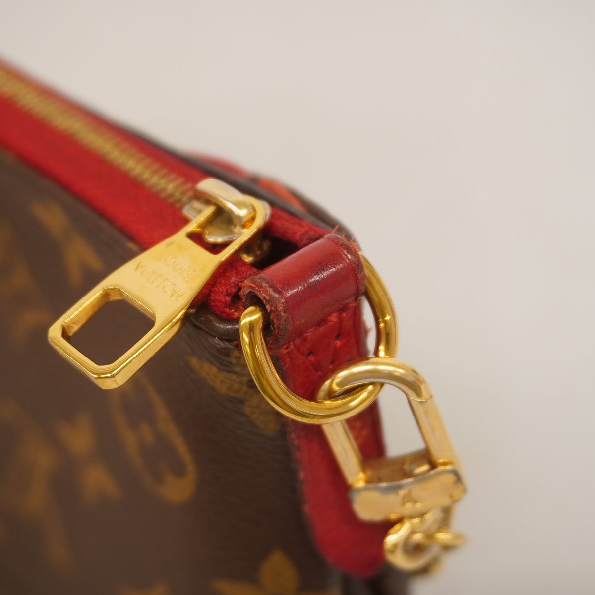Louis Vuitton Handbag Monogram Pallas Clutch Brown 2-Way Back — view 8