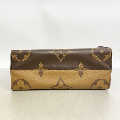 Louis Vuitton Tote Bag Monogram Giant Reverse On The Go MM Brown 2-Way — view 3