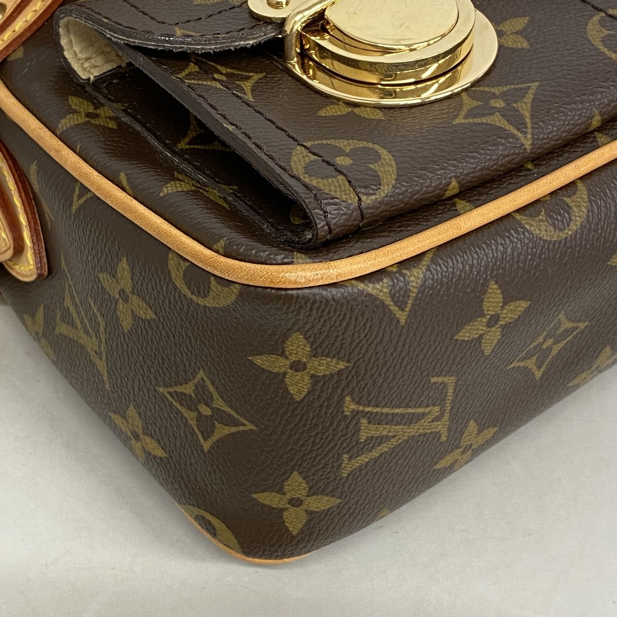 Louis Vuitton Shoulder Bag Monogram Hudson PM Brown — view 6