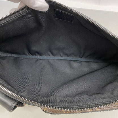 Louis Vuitton Waist Bag Monogram Macassar Christopher Brown Black — view 4