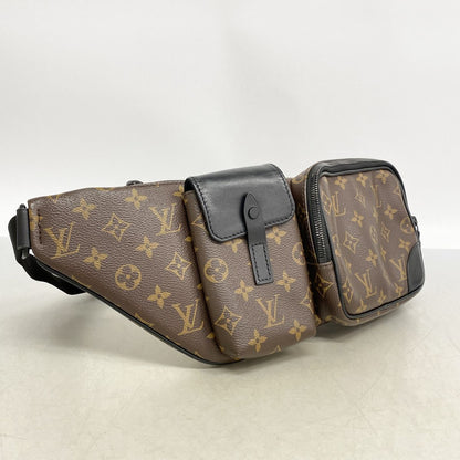 Louis Vuitton Waist Bag Monogram Macassar Christopher Brown Black — view 2