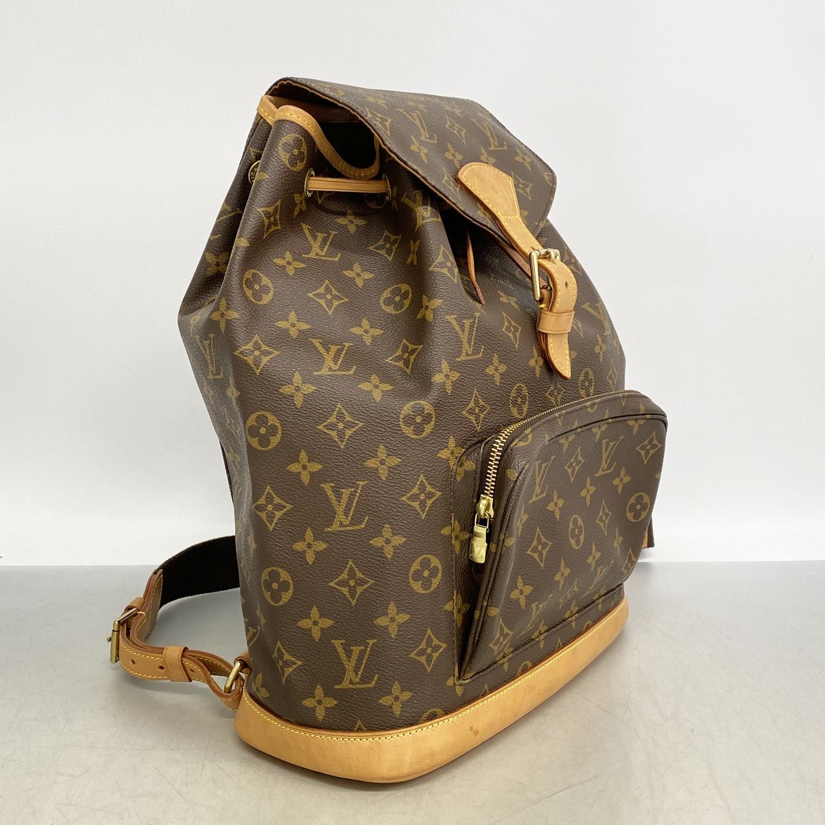 Louis Vuitton Backpack Monogram Montsouris GM Brown — view 2