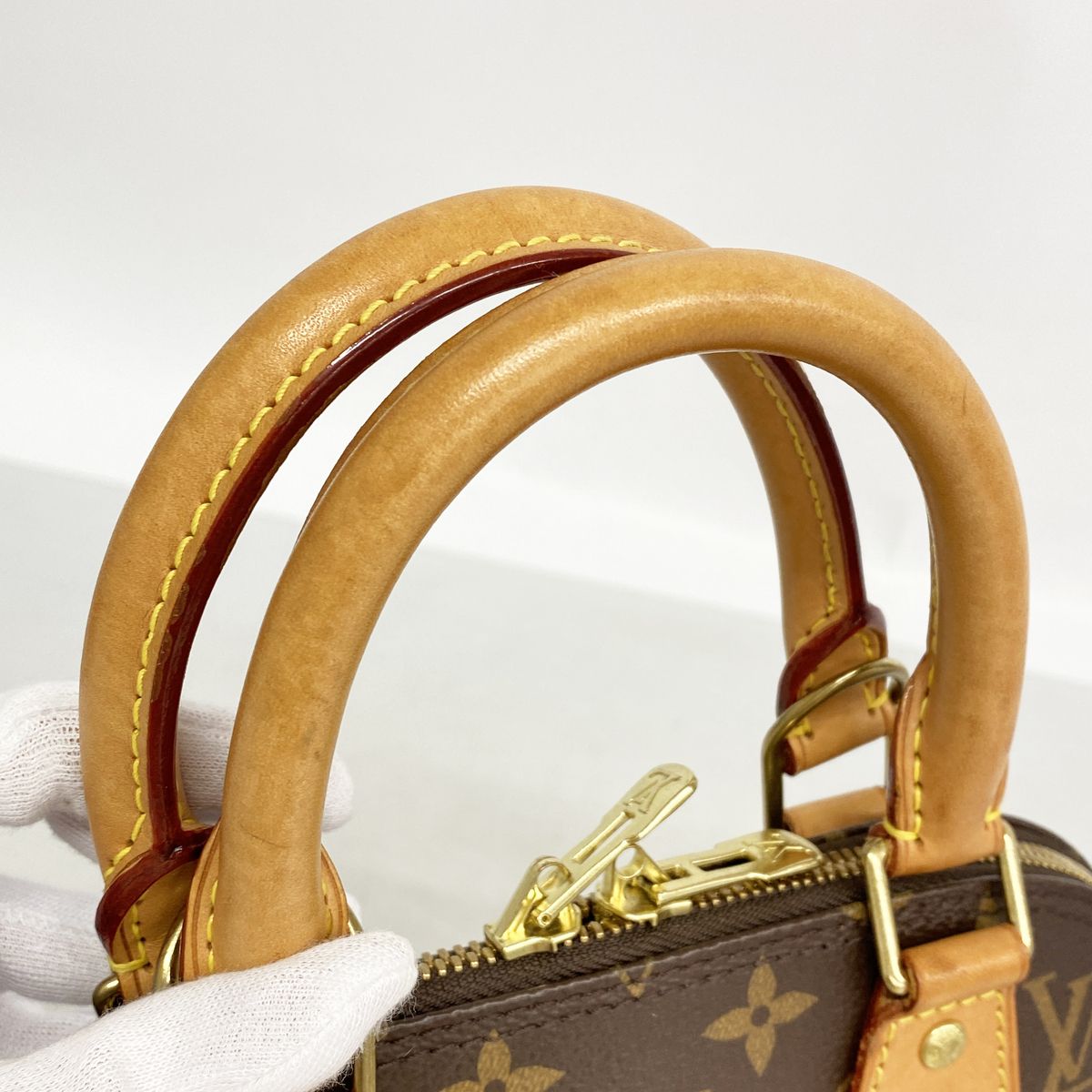Louis Vuitton Handbag Monogram Alma BB Brown 2-Way Bag — view 7