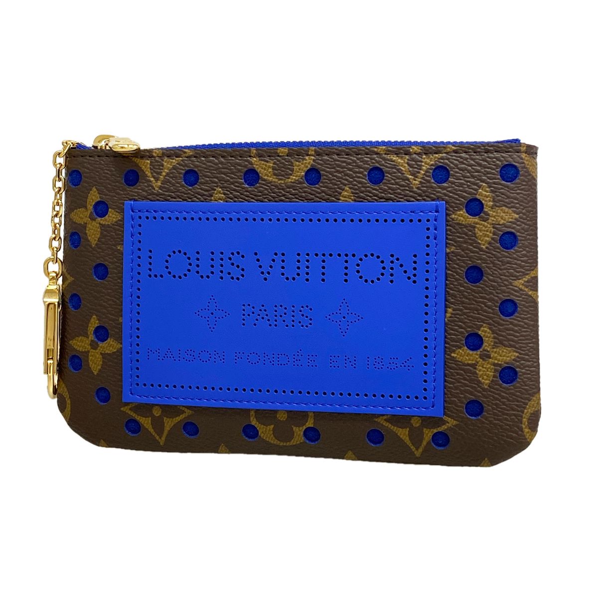 Louis Vuitton Pochette Monogram Perfo Cles S Brown Neon Wave Handbag