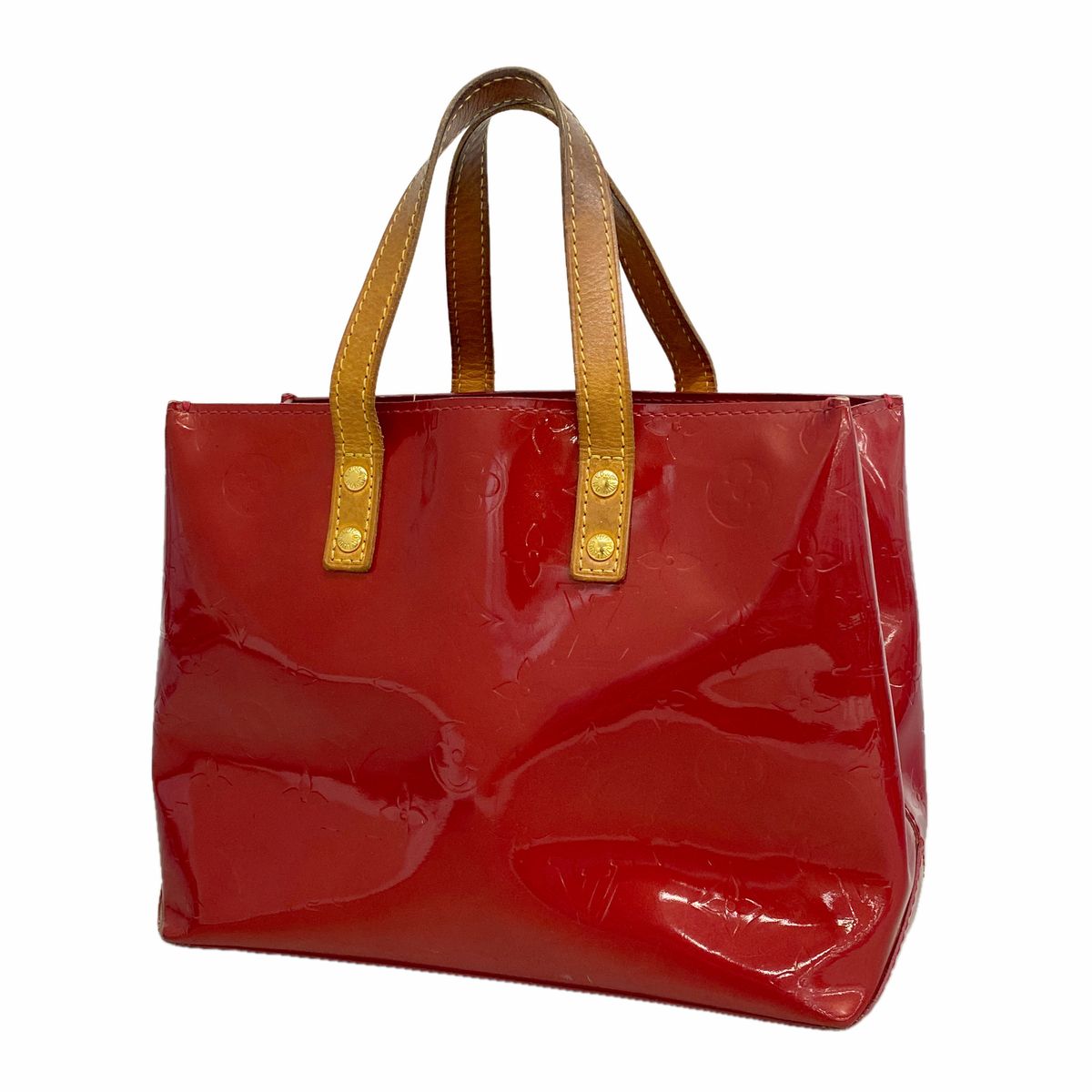Louis Vuitton Tote Bag Vernis Reed PM Pomme D'amour