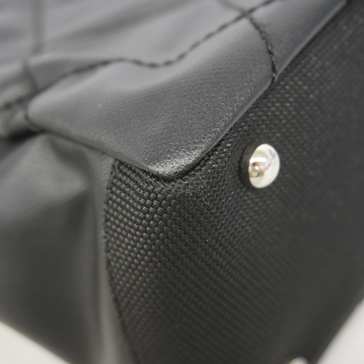 Chanel Tote Bag Paris Biarritz Canvas Black Silver — view 6