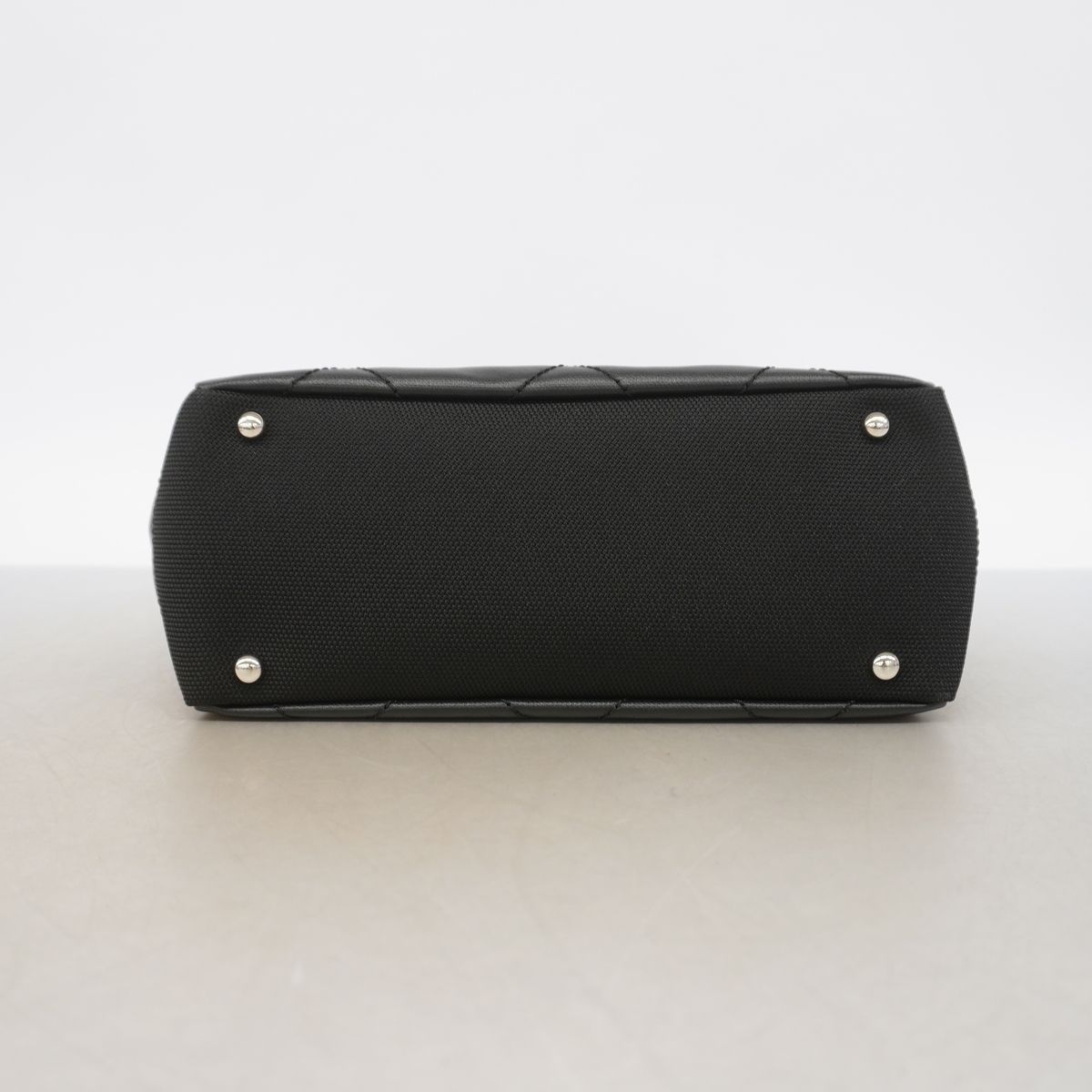 Chanel Tote Bag Paris Biarritz Canvas Black Silver — view 3