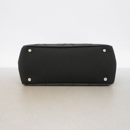 Chanel Tote Bag Paris Biarritz Canvas Black Silver — view 3