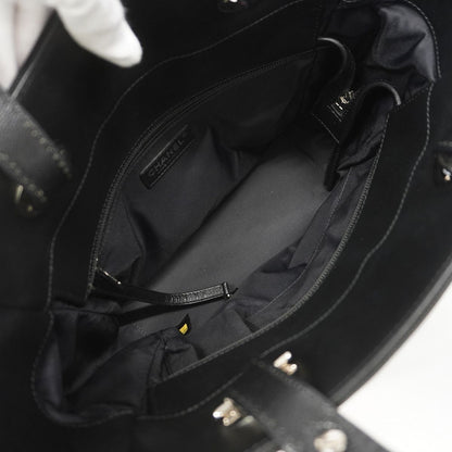Chanel Tote Bag Paris Biarritz Canvas Black Silver — view 4