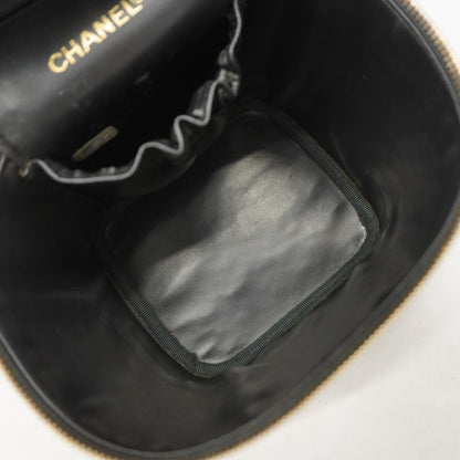 Chanel Vanity Bag Bicolor Lambskin Black Gold — view 4