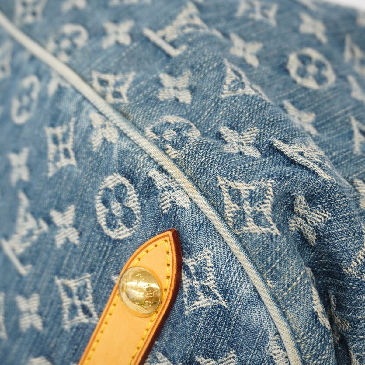 Louis Vuitton Tote Bag Monogram Denim L Blue — view 6
