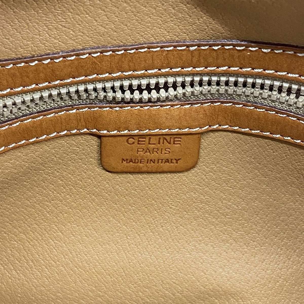Celine Handbag Macadam Brown Gold — view 5