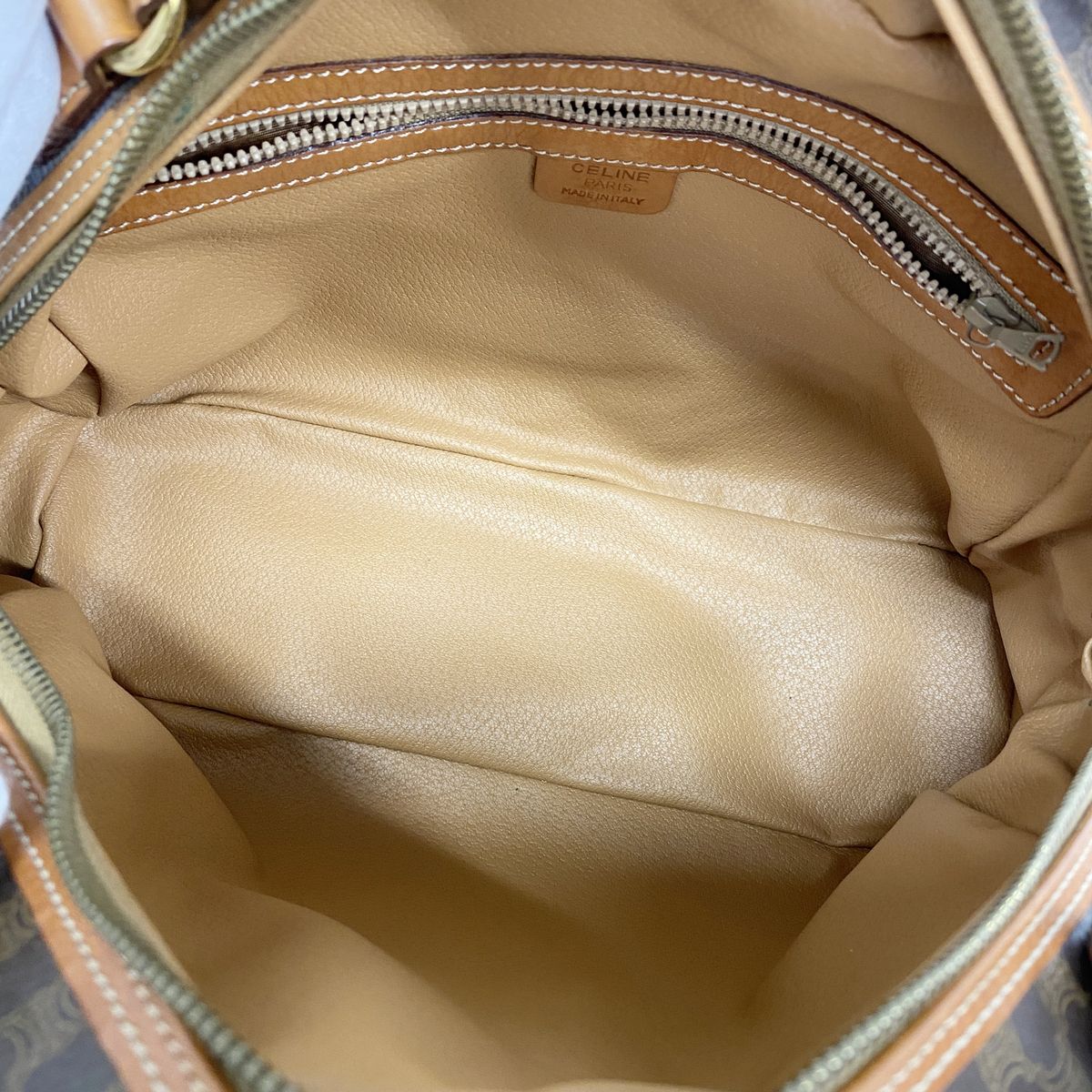 Celine Handbag Macadam Brown Gold — view 4
